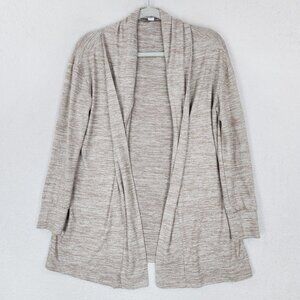 Daily Ritual Sweater Womens Small Tan Open Front Lightweight Cardigan Knit